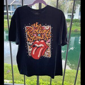 The Rolling Stones Black T-Shirt, Size XXL